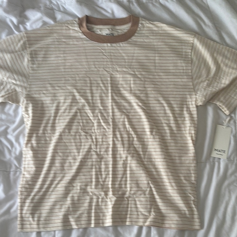 Striped Beige and Brown Women’s Tshirt